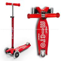 Самокат со светящимися колесами Maxi Micro Deluxe LED