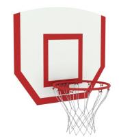 Щит баскетбольный с кольцом и сеткой фанера