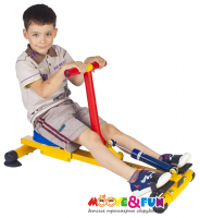 Детский тренажер гребной с одной рукоятью