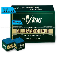 Бильярдный мел Start 5 звезд синий в коробке по 72шт.