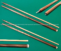 Бильярдный кий ручной работы М.В. индийский палисандр / граб