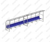 Скамейка запасных игроков с навесом SpW-SZ-15C