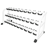 Стойка для хранения 15 пар профессиональных гантелей MB Barbell MB 1.19