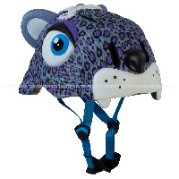 Детский велосипедный шлем Crazy Safety Purple Leopard Детский велосипедный шлем Crazy Safety Purple Leopard