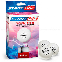 Мячи для настольного тенниса Start line Training 3* New 6шт./уп.