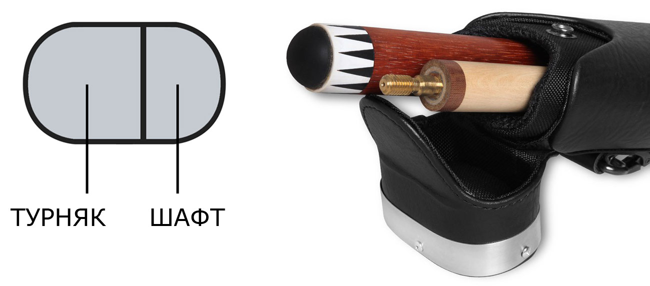 Тубус для бильярдного кия Predator Blak 1x1 3/4