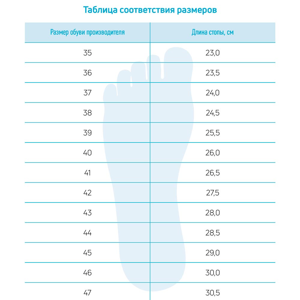 размерная сетка Spine Lifestyle размерная сетка Spine Lifestyle