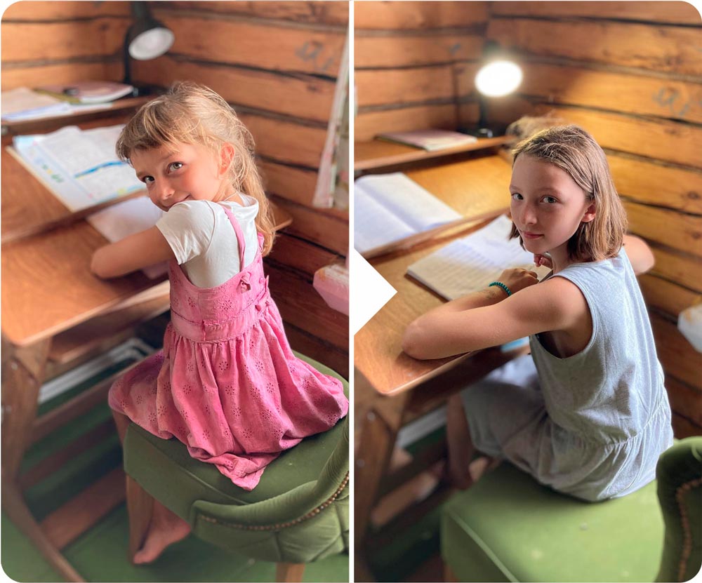 Растущая парта конторка Хронос Движение Жизнь для детей дошкольного и школьного возраста