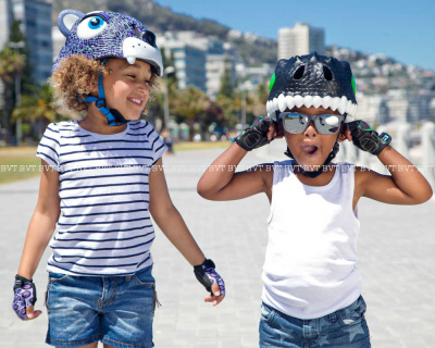 Детский защитный шлем Crazy Safety Black Dragon