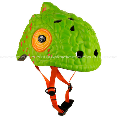 Детский велосипедный шлем Crazy Safety Green Cameleon