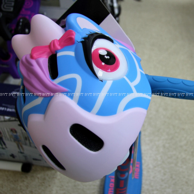 Детский велосипедный шлем Crazy Safety Blue Giraffe