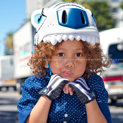 Детский защитный шлем Crazy Safety White Tiger