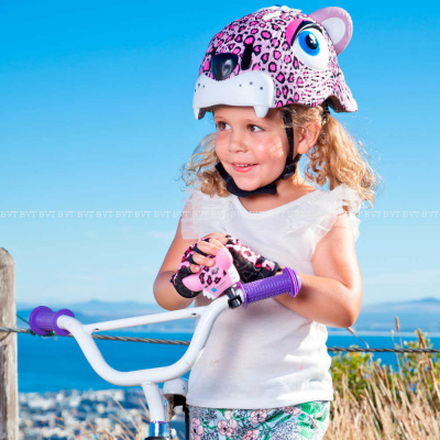 Детский защитный шлем Crazy Safety Pink Leopard