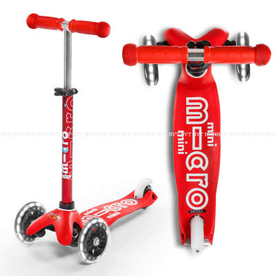 Самокат со светящимися колесами Mini Micro Deluxe LED