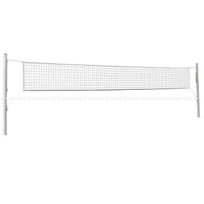 Сетка для пляжного волейбола безузловая 8.5х1м, лента, трос, яч.100х100мм, 2.8мм