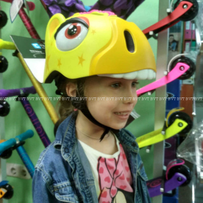 Детский защитный шлем Crazy Safety Yellow Zebra