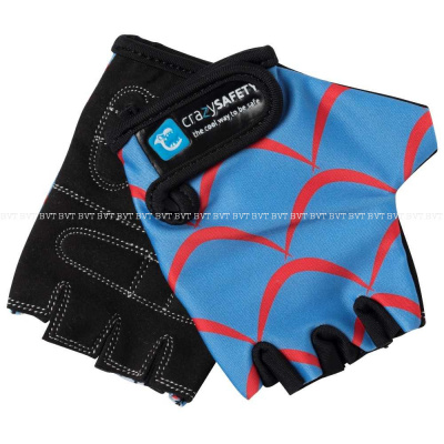 Детские вело-перчатки Crazy Safety Blue Dragon