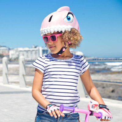 Детский защитный шлем Crazy Safety Pink Shark