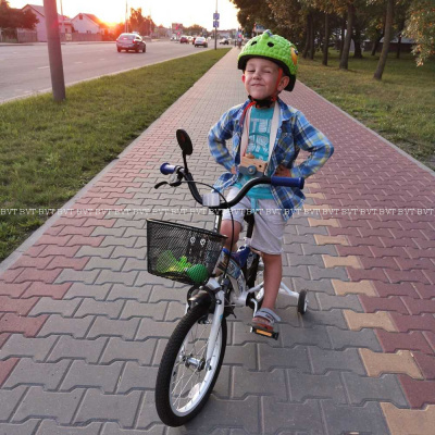 Детский велошлем Crazy Safety Green Cameleon