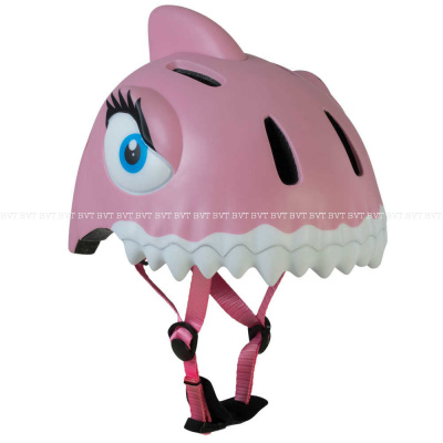 Детский велосипедный шлем Crazy Safety Pink Shark