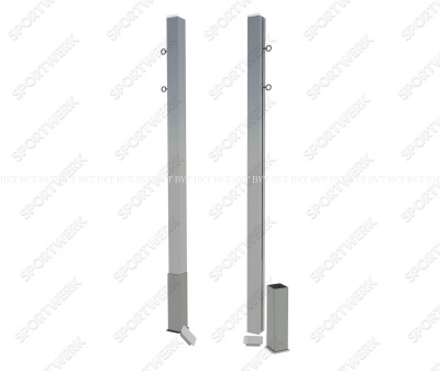 Стойки для бадминтона алюминиевые стационарные SpW-AB-1