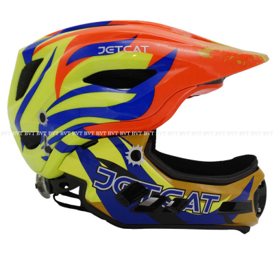 Велошлем Full Face Raptor GREEN/BLUE/RED/YELLOW